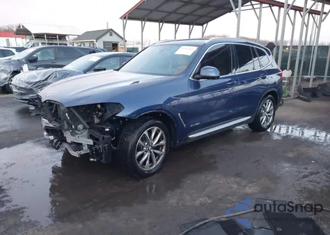 2018 BMW X3 xDrive30I z USA, uszkodzony, nr VIN 5UXTR9C53JLC77984
